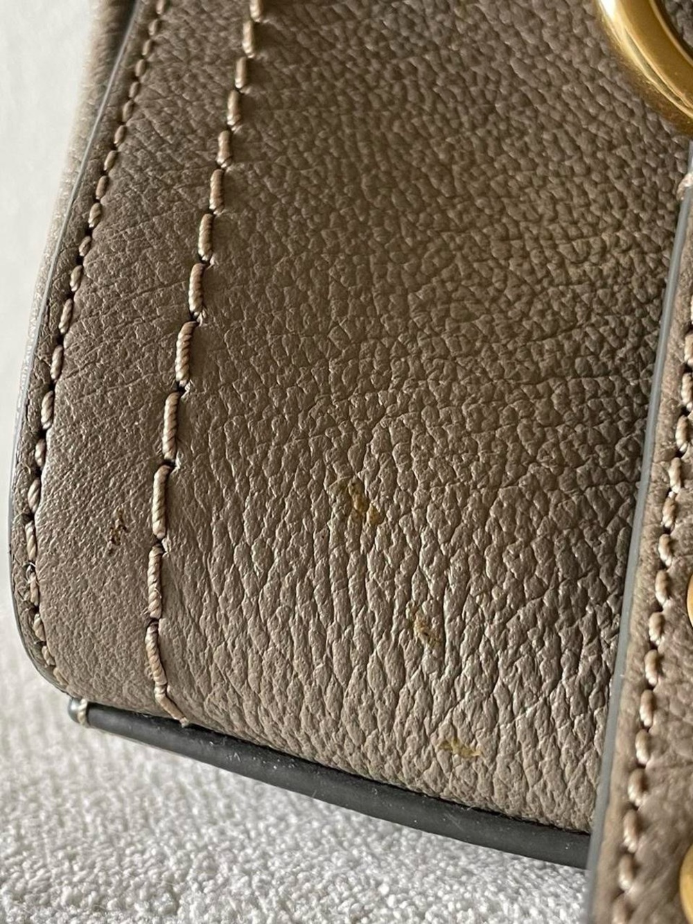 See By Chloe Taupe Leather Crossbody with Gold Hardware - Picture 4 of 8